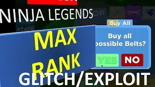 Working ROBLOX NINJA LEGENDS MAX RANK GLITCH / EXPLOIT | NO ISLAND JUMPING
