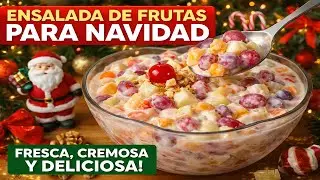 Esta Ensalada de Frutas Navideña Siempre se Acaba Primero