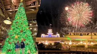 WILDERNESS LODGE nighttime RESORT HOP! + fireworks & water pageant