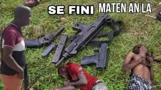 Komisè Muscadin apèn pran towo sa, li depale wi..AK gwo Zam manch Long plizyè Polisye debake..