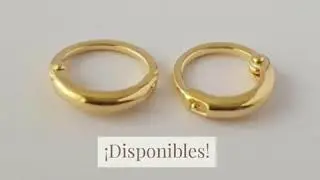Candongas en Oro laminado 18k