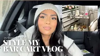 STYLE MY BAR CART | INTERIOR DESIGN | WING IT BEAUTY