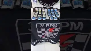 C&atilde;o COLT do Canil do 3&ordm; Batalh&atilde;o de Pol&iacute;cia Militar encontrou edroga com passageira no Rodovi&aacute;ria.  