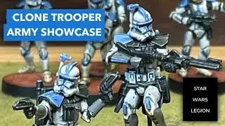 Star Wars Legion 501st Clone Trooper Army Showcase