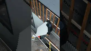 Corrugated metal siding install- POV