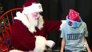 Santa airlifted to Johns Hopkins Children's Center