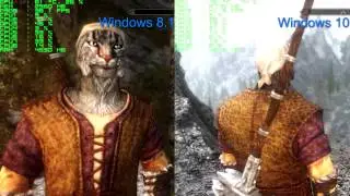 AMD Catalyst 15.7.1 Windows 10 vs Windows 8.1 DirectX 12 vs 11.1 4K Mods Skyrim Benchmark