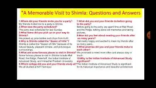 #A memorable visit to shimla #questionandanswer#learnenglish #ieltsspeaking #ieltspreparation#khushi