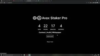 URGENTE! AVAXSTAKER.PRO Ya esta OPERATIVO!