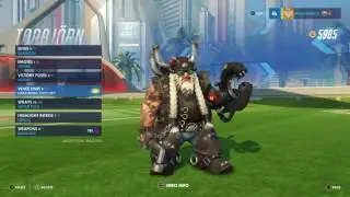 Overwatch: Torbjorn Deadlock Skin All Emotes, Poses, Intros and Weapons