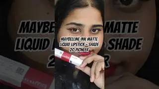 Maybelline Ink Matte Liquid Lipstick #Pioneer20 #RedLipstick #MatteLips #LipstickLover #MakeupReel