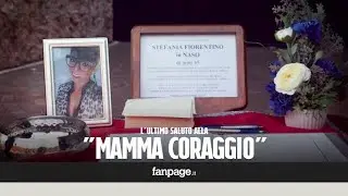 Morta Stefania Fiorentino, i funerali della mamma della bimba di pietra: 