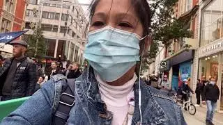 Anti-lockdown, anti-vaccine and anti-mask protesters crowd London's Marble Arch, and Bond Street .