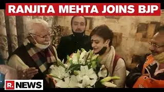 Ex Haryana Cong Spokesperson Ranjita Mehta Quits Party, Joins BJP In Presence Of CM Khattar