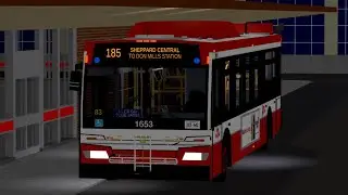 (Drive) Toronto Transit Commission Rblx Orion Vii Ng HEV 1653 185 Sheppard Central