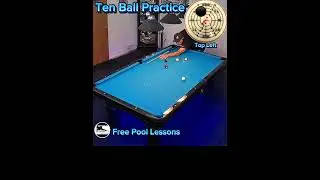 10 Ball break shot w/tip locator (Free Pool Lessons)
