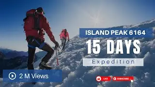 EPIC PEAK CLIMBING  IN NEPAL(Island peak 6164) #nepal #mountains #travel #yt #djvlog8848 #climbing