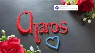 Charos | Satisfying Sand Art | Beautiful & Relaxing ASMR Writing #SandArtASMR #SatisfyingASMR