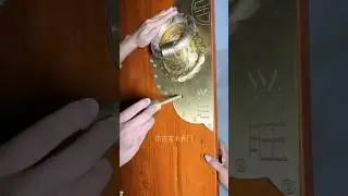 Elm Door Installed with Copper Accessories | UB Wooden Door Works #woodworking