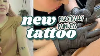 NEW TATTOO VLOG / Fine Line Tattoo Experience & Healing  - *SPOILER*  It's Practically Painless!!