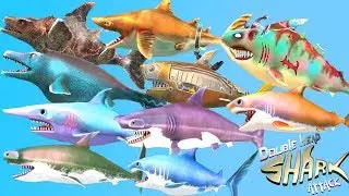 Double Head Shark Attack - Multiplayer - ALL SHARKS UNLOCKED 2019 - Android Gameplay [FHD]