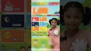 Learn opposite words in english🔥🌨️ | Easy Antonyms for Kids | #shorts #trending #antonyms #opposite