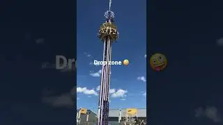 Drop zone #shorts #adrenaline #thrilling #rides #adventure #scary #freefall #dangerous #carnival