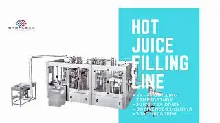 Hot fill bottled juice filling machine: 3000-30000BPH with 85-95 celsius degree 2018 (FAST!)
