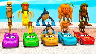 Long Slide Game with Cow Elephant Gorilla Hippopotamus Tiger 3d Animal Game Funny 3d Animals