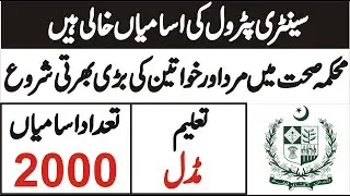 Govt Jobs Primary and Secondary Healthcare Department Male and Female Jobs 2020