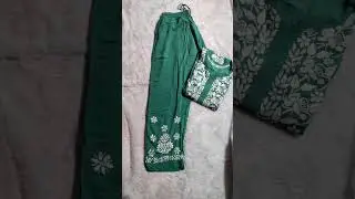 premium modal pent set with handwork chickankari#trending #womensclothing #fashion
