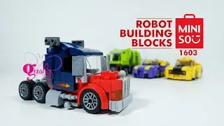 MINISO Transformers - Mobil Optimus Prime 1603 (Robot Building Blocks 4in1)