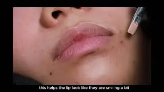 Drawing lip shape for client   dark lip neutralization auckland