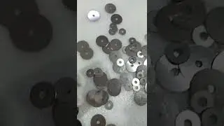 Laser cutting molybdenum gasketWelcome to consult if you need.#molybdenum #metal #factory