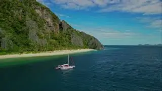 Black island Coron Palawan 4k Drone shots