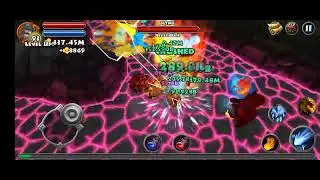 Dungeon Quest - [Wizard] Leveling up & Farming using lvl2 Gears (M3 2000+ floor)