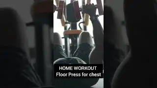 floor press - chest home workout #biglee #homeworkout #dumbbellworkout
