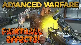 Advanced Warfare - PAINTBALL EFFECTS Multiplayer Gameplay - How To Enable Paintball Bullets [CoD AW]