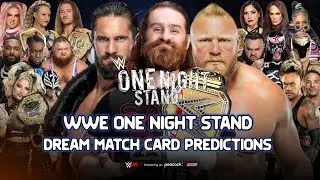 WWE ONE NIGHT STAND DREAM MATCH CARD PREDICTIONS - RERO_CARDS