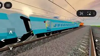 Bihar sampark Kranti superfast express crossing video Roblox nrp 1/ 4 Northern railways of Punjab