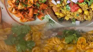 Chole pasta farfalle recipes 😍😍back to back 3 dishes😋😋Jab time ho kam or khane ka mann ho kuch tasty