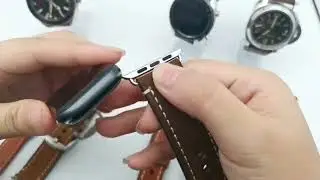 Handmade Genuine Leather Watch Strap 18mm 19mm 20mm 21mm 22mm 23mm 24mm Green Blue Brown