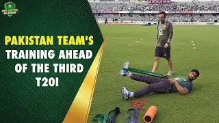 Pakistan team's training ahead of the third T20I 🏏 Action set to commence 🏟️
