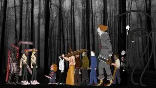 CHAINSAW MAN, CHAINSAW DEVIL vs Chucky,IT Pennywise, Pyramid head, Slender man, Pin head, Leatherfac