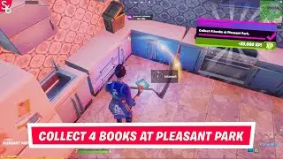 Collect 4 books at Pleasant Park Quest/Challenge Guide - Fortnite Season 5