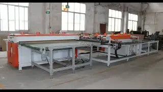 multi rip saw production line for cutting small fiberboard pads
