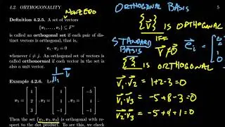 Orthogonal Sets