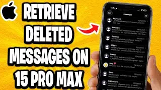 Как восстановить удаленные текстовые сообщения на iPhone 15 Pro Max