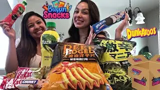 Trying BUSSIN snacks mystery box!*EXOTIC snacks*