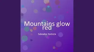 Mountains glow red
